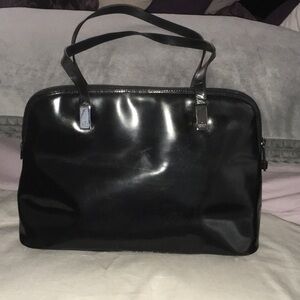 Vintage Gucci Black Patent Leather Bag